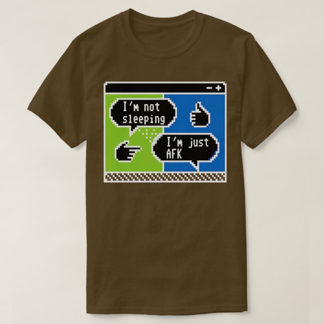 Pixelchatter Das AFK-Geständnis 1 T-Shirt (Design vorne)