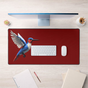Pixeled Hummingbird Desk Mat Schreibtischunterlage