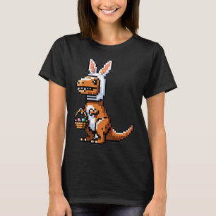 Pixeled Juric Egg Hunt Überraschung Dino Osterkani T-Shirt