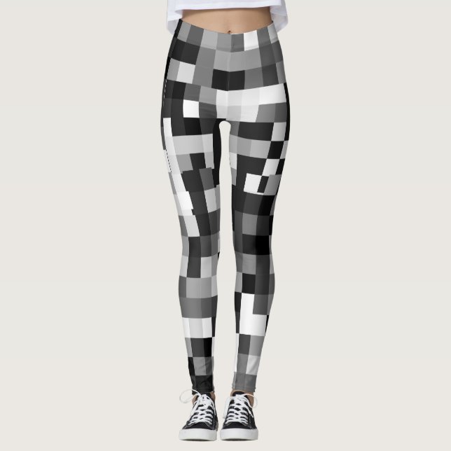 Pixelfarbmuster Leggings (Vorderseite)