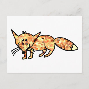 Pixelfox Postkarte