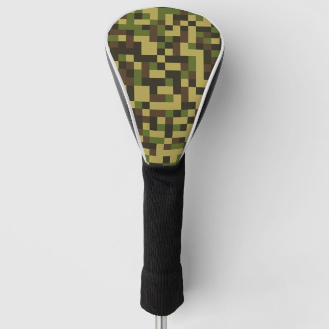 pixelige militärische Tarnvorrichtung Golf Headcover (Vorderseite)