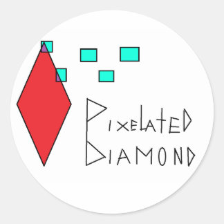 pixeliger Aufkleber