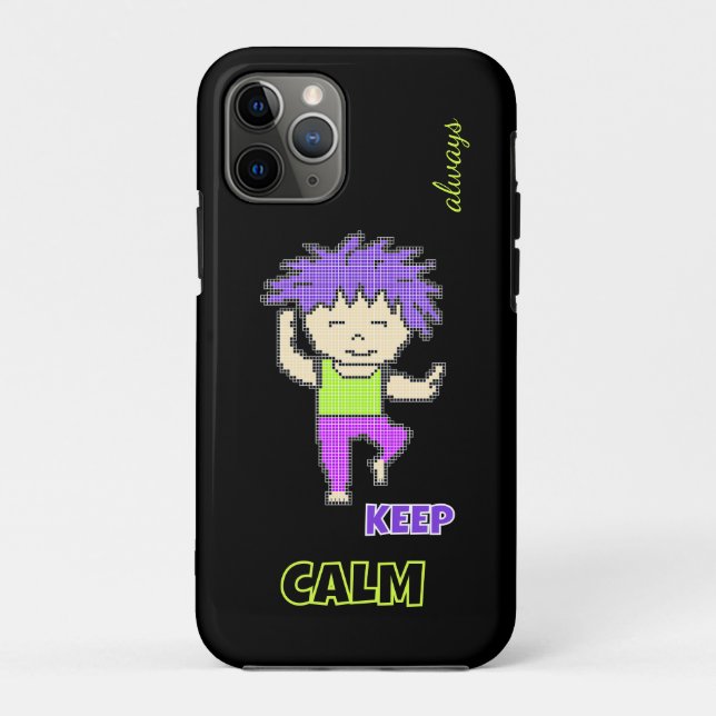Pixeliger Junge Case-Mate iPhone Hülle (Rückseite)
