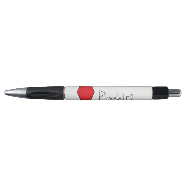 pixeliger Pen DELUXE Kugelschreiber (Vorderseite)