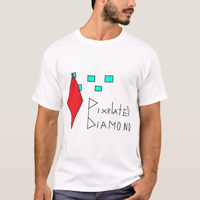 pixeliger T - Shirt (Vorderseite)