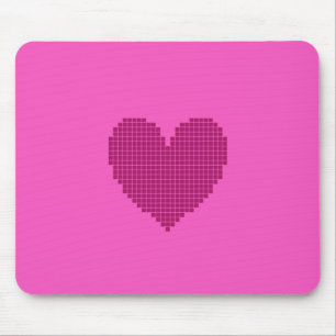 Pixeliges Herz Mousepad