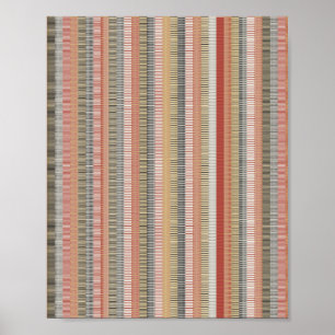 Pixeliges mathematisches Muster  Poster