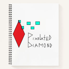 pixeliges Notebook Notizbuch