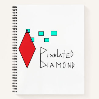 pixeliges Notebook Notizbuch