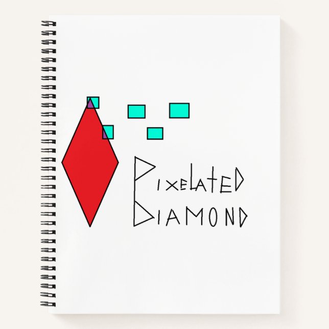 pixeliges Notebook Notizbuch (Vorderseite)