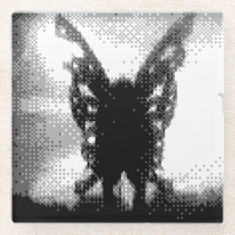 Pixelkunst-Mothman Glasuntersetzer