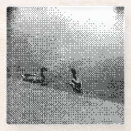 Pixelkunstducks Glasuntersetzer