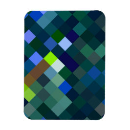 Pixelmuster - Blau Magnet