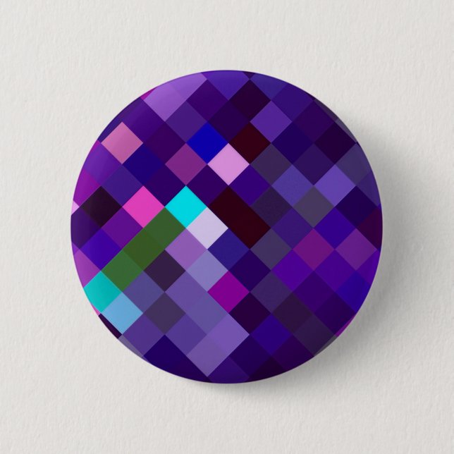 Pixelmuster - Lila Button (Vorderseite)