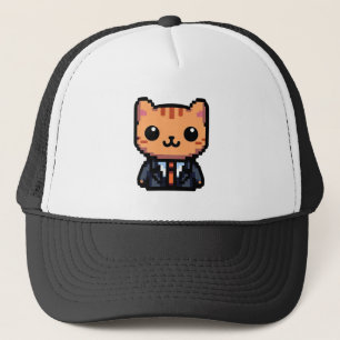 Pixelreinigungskatze Truckerkappe
