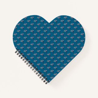 Pixels Blue Hummingbird Notizbuch