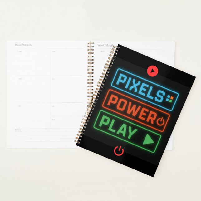 Pixels Power Play Gamer Planner – Game On! Planer (Anzeige)