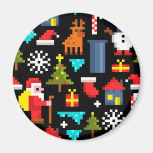 PixelweiWeihnachtsWeihnachtsWeihnachtsWeihnachtsWe Magnet