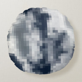 Pixelwolkenwirbelkissen Rundes Kissen