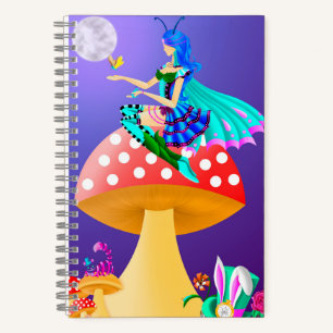 Pixie auf der Mushroom Wunderland Notizbuch