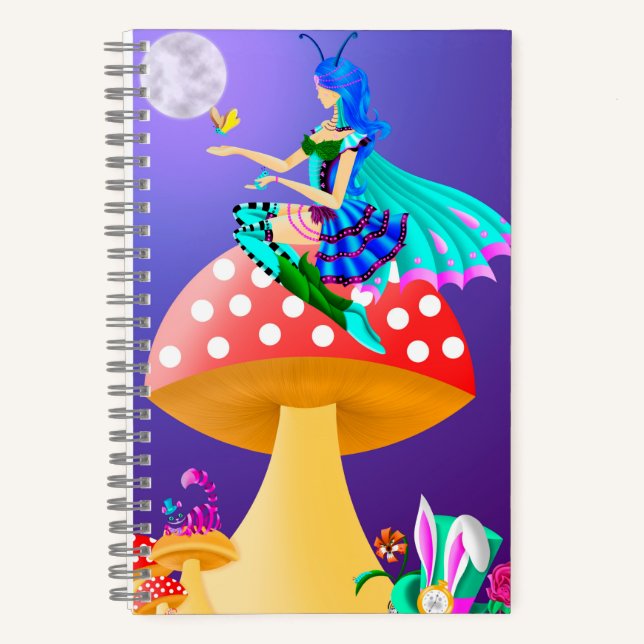 Pixie auf der Mushroom Wunderland Notizbuch (Vorderseite)