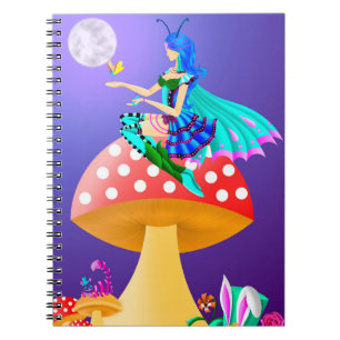 Pixie auf Mushroom Wonderland Notizblock