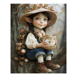 Pixie Beige Hat Mirror gegenüber dem rechten Poste Poster