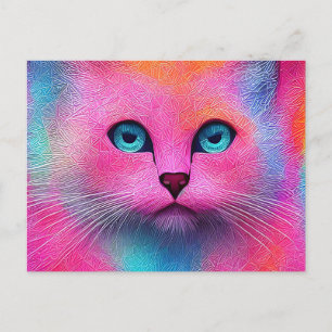 „Pixie“ Blaue Augen” Postkarte