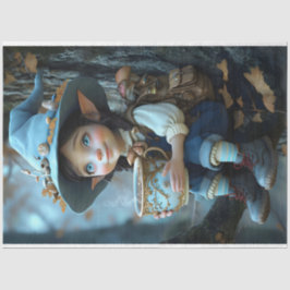 Pixie Blue Hat Tissue Paper Seidenpapier