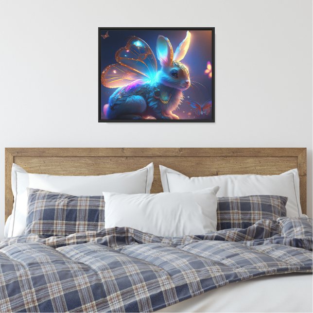Pixie Bunny Leinwanddruck (Insitu (Schlafzimmer))