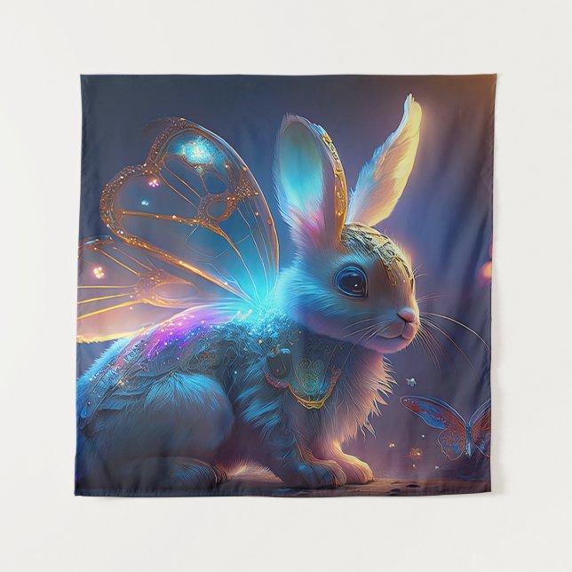 Pixie Bunny Wandteppich (Vorderseite)