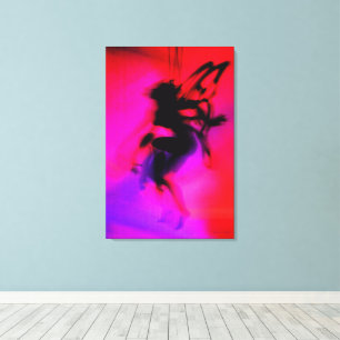 Pixie Dancing in Rosa Leinwanddruck