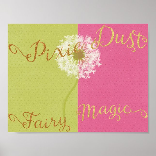 Pixie Dust & Fairy Magic Poster (Vorne)