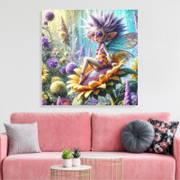 Pixie Fairy auf einer Sonnenblume