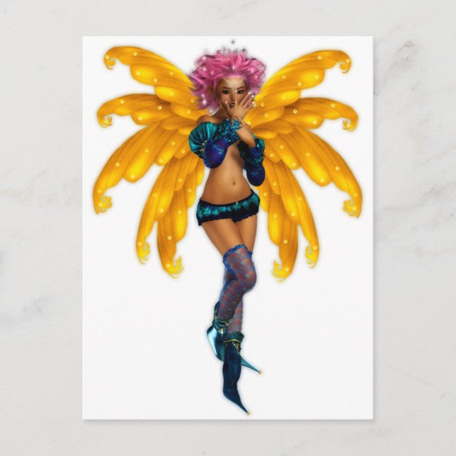 Pixie Fee Fairy Postkarte (Vorderseite)