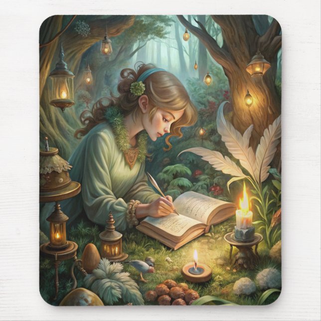 Pixie Girl Writing Mousepad (Vorne)
