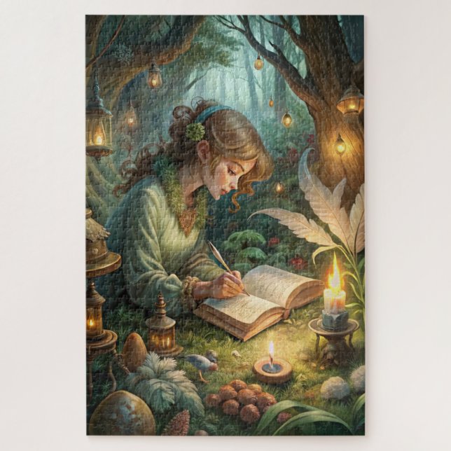 Pixie Girl Writing Puzzle (Vertikal)