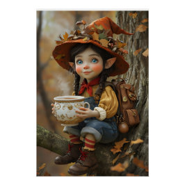 Pixie Orange Hat Links gegenüber Poster