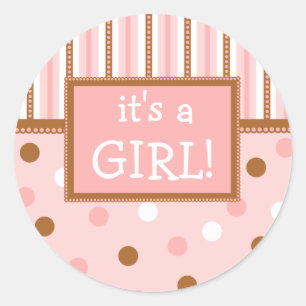 Pixie Polka Dots Runder Aufkleber