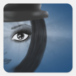 Pixie Quadratischer Aufkleber