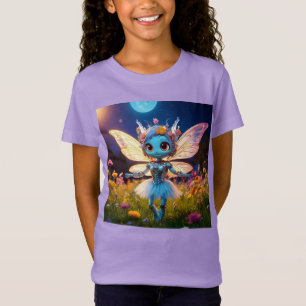 Pixie Robot Ballerina Tanzen in den Wildblumen T-Shirt