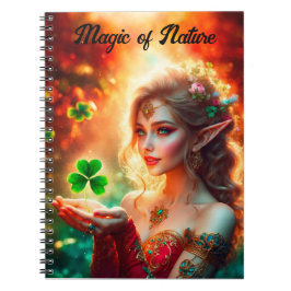 Pixie St Patrick's Day Mädchen bunt Sommerkunst Notizblock