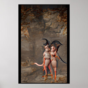 Pixie-Twins des zweiten Kreises Poster