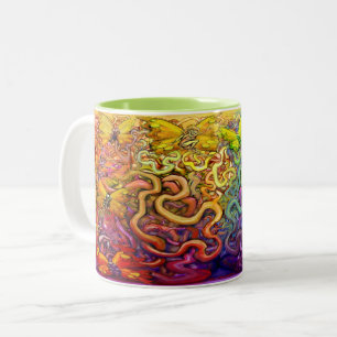 Pixies Rainbow Zwei-Tone-Kaffeepause Tasse