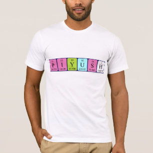 Piyush Namen-Shirt periodischer Tabelle T-Shirt