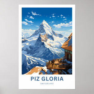 Piz Gloria Schweiz Reisen Print Poster