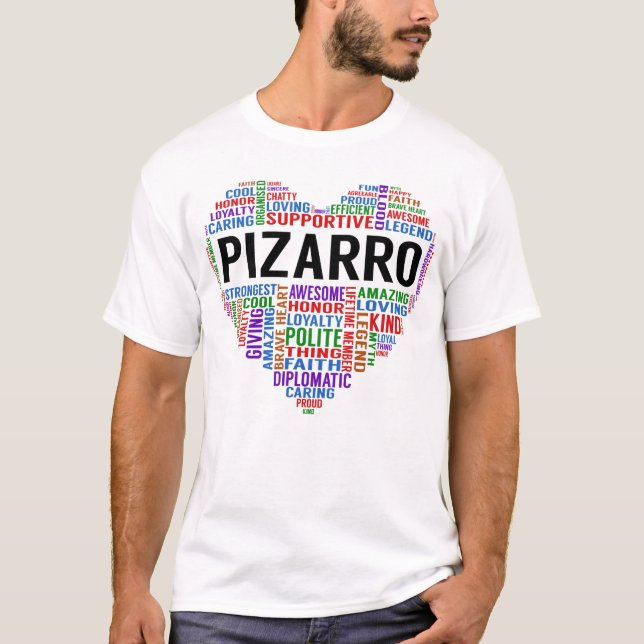 PIZARRO Legende Herz T-Shirt (Vorderseite)