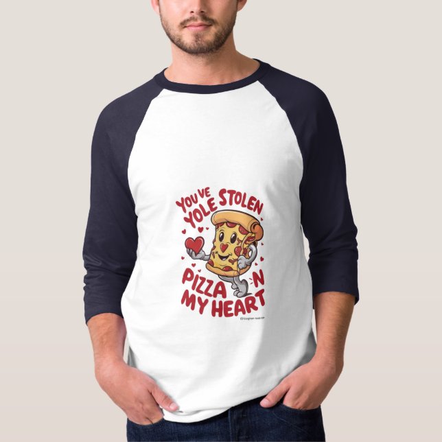 Pizz in meinem Herzen T - Shirt (Vorderseite)