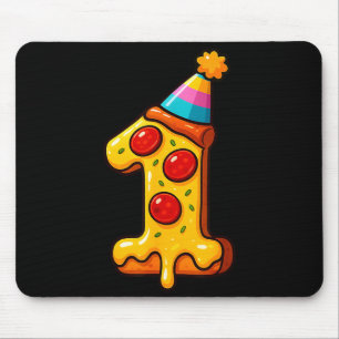 Pizza 1. Geburtstag 1 Jahr alte Partyhut Bday Jung Mousepad